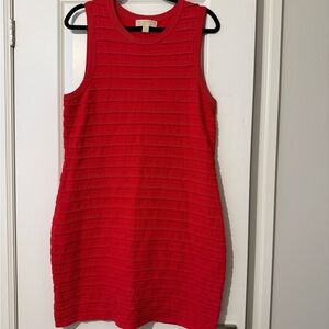 MICHAEL Michael Kors Textured Red Mini Dress